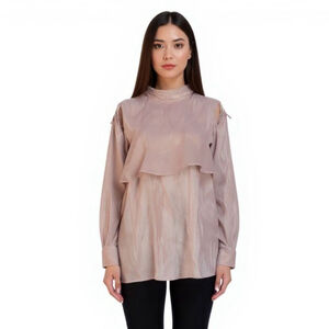 Olive des Olive Long Tie Sleeve Pink Flowy Blouse